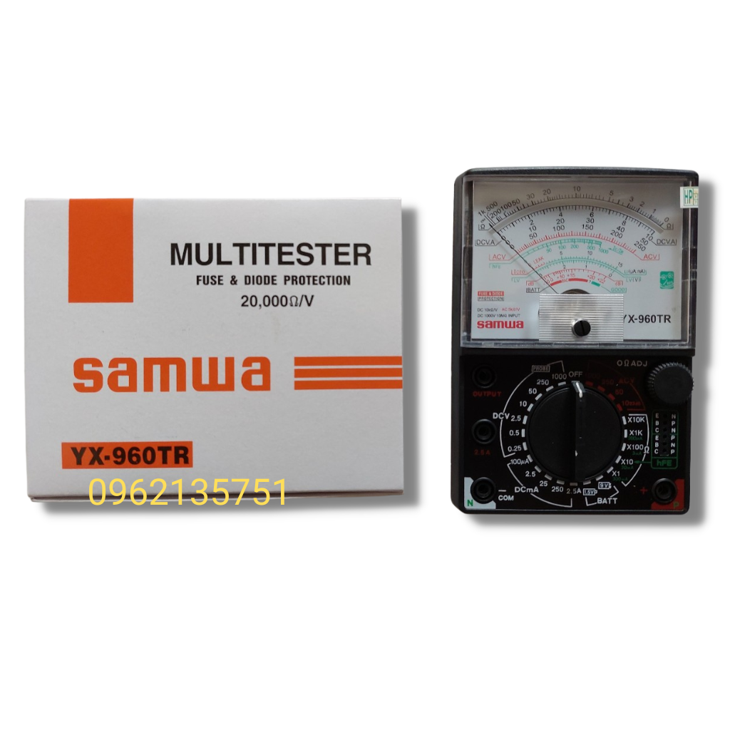 Đồng hồ đo điện vạn năng kim đồng hồ VOM Samwa yx960tr