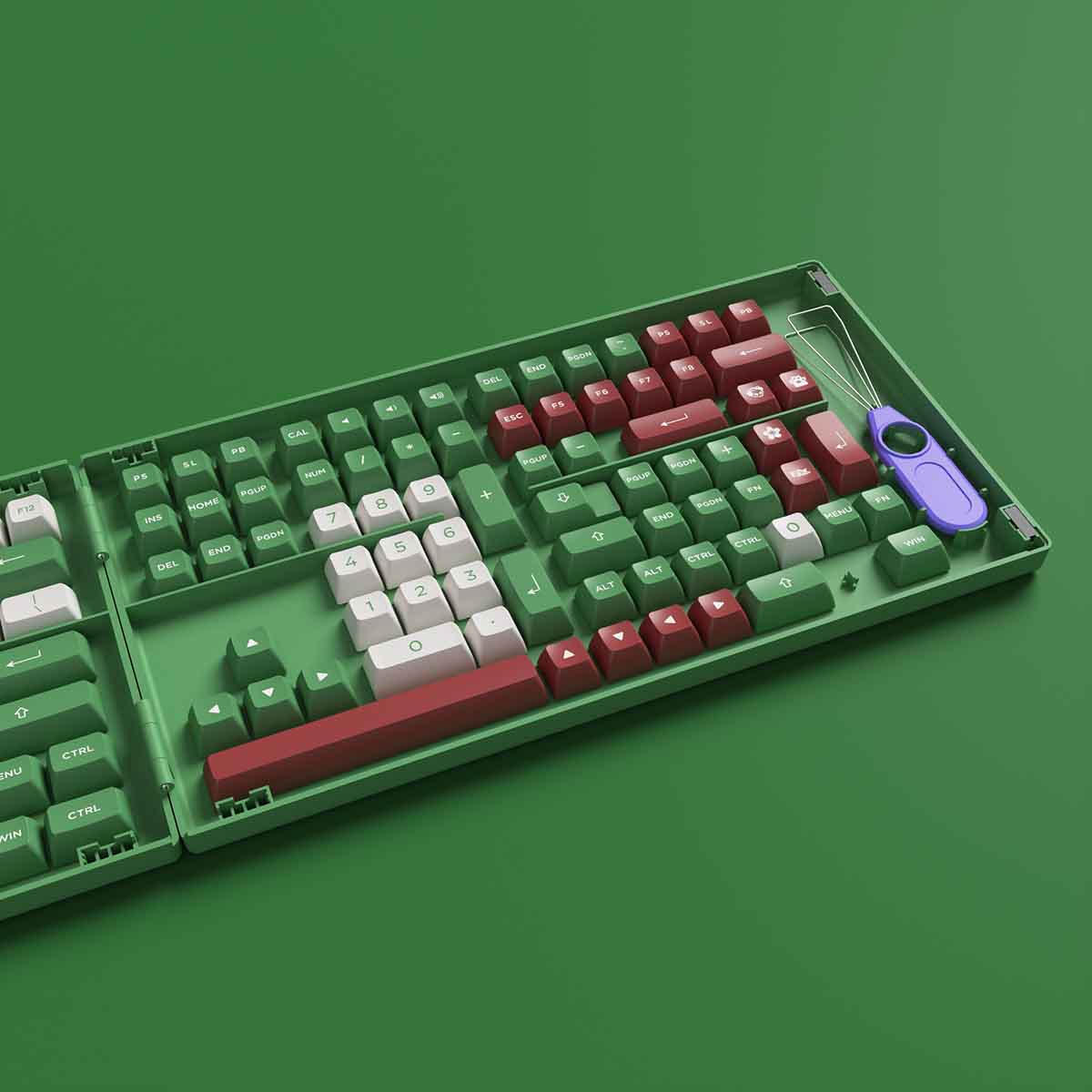 AKKO Keycap set – Matcha Red Bean (PBT Double-Shot/ ASA profile/ 158 nút)