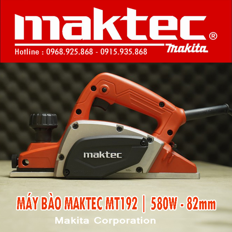 Máy bào gỗ Maktec MT192 chính hãng | 580w -82mm