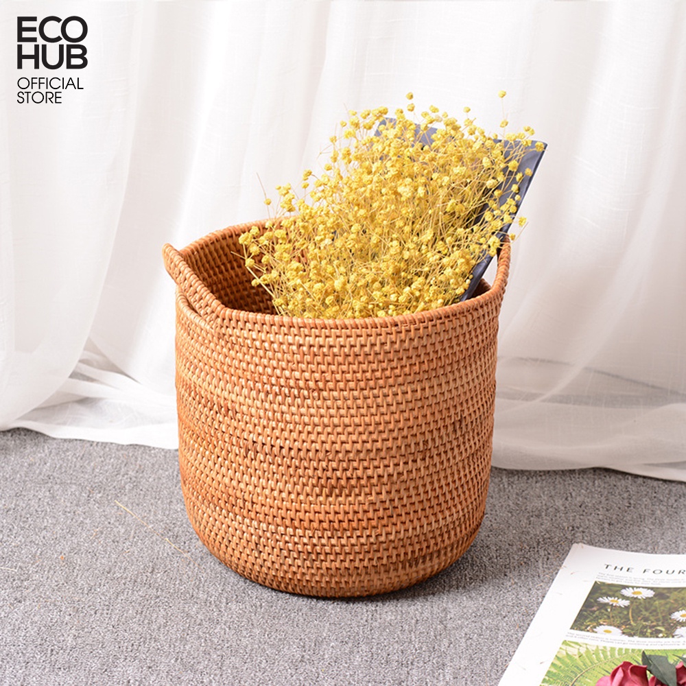 Giỏ Mây Tròn Đựng Đồ EH0276 (Rattan Basket)
