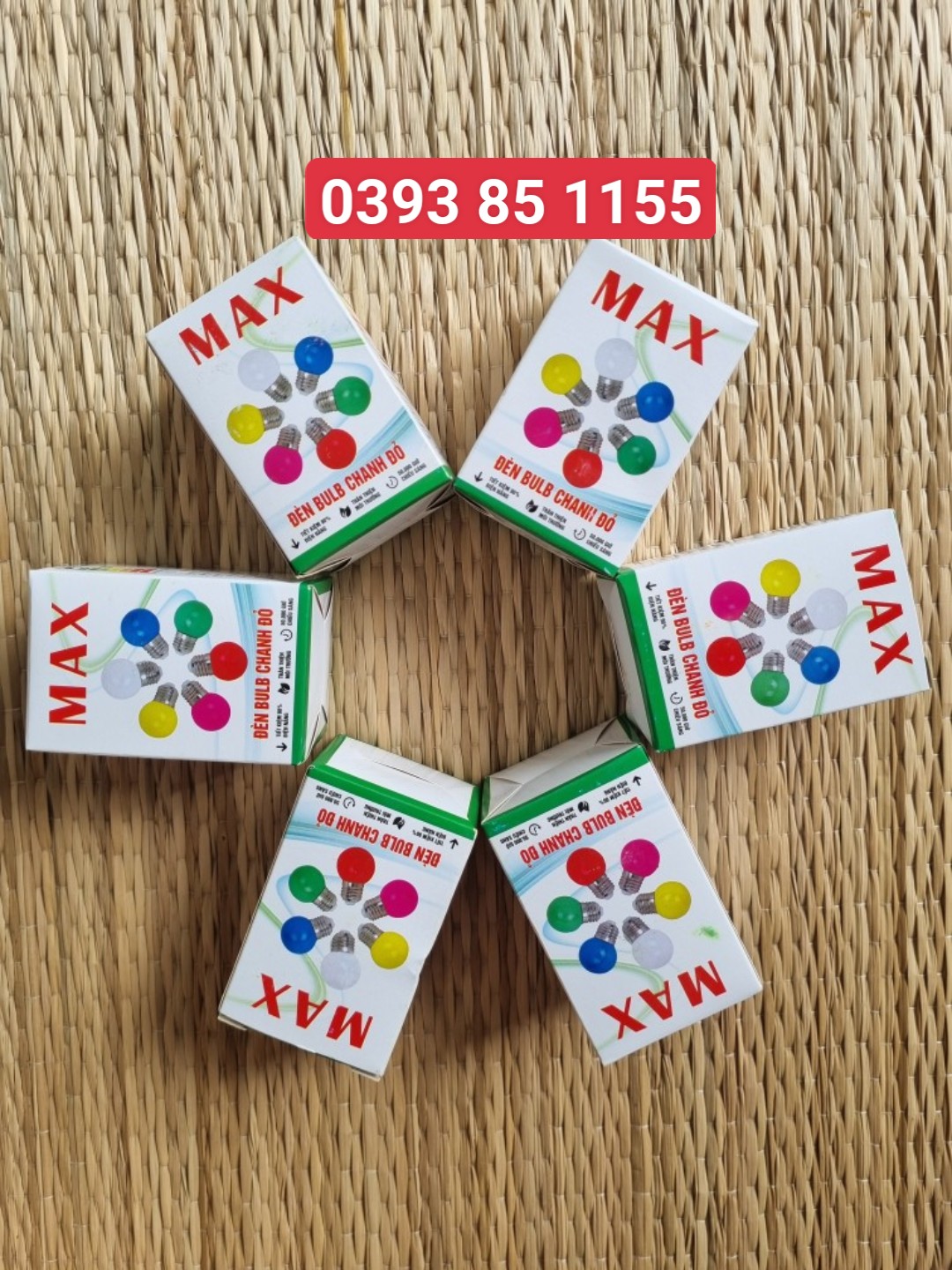 Bóng led bulb chanh MAX trang trí 1W