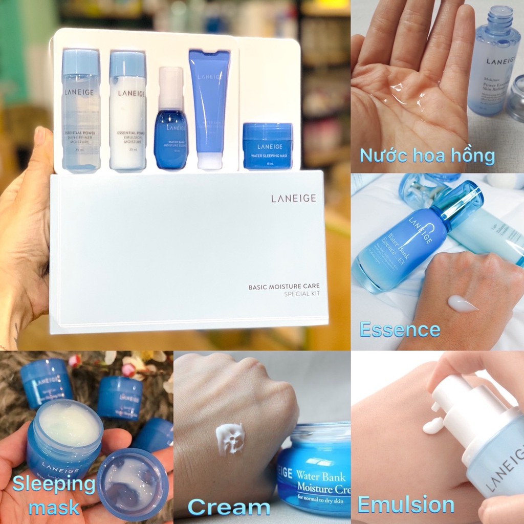 Bộ Dưỡng Ẩm mini 5 món Laneige basic moisture care special Kit