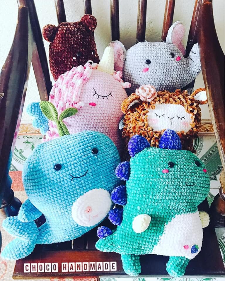 Len nhung chenille 6mm đan móc khăn, chăn, áo, thú bông, siêu mềm mịn, không rụng lông, ấm áp 100g nội địa Trung
