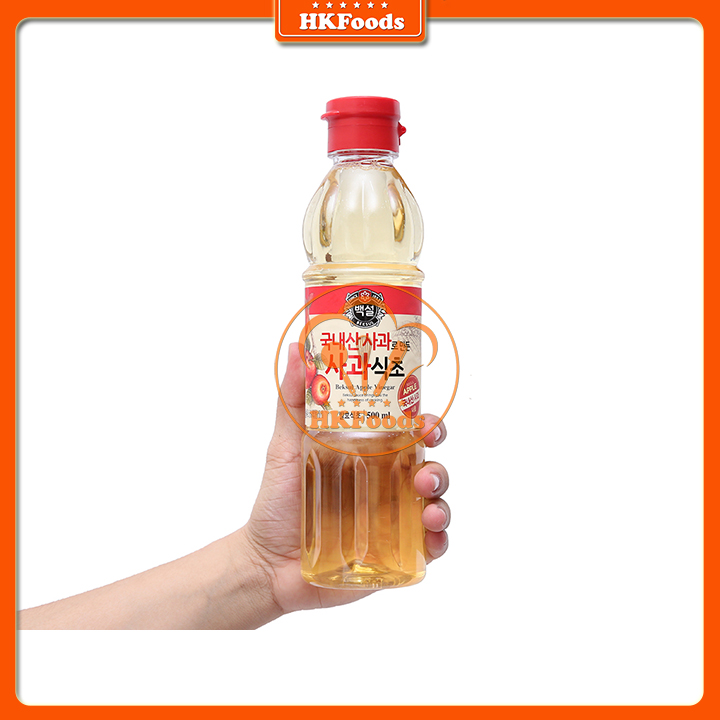 Giấm táo Hàn Quốc Beksul chai 500ml