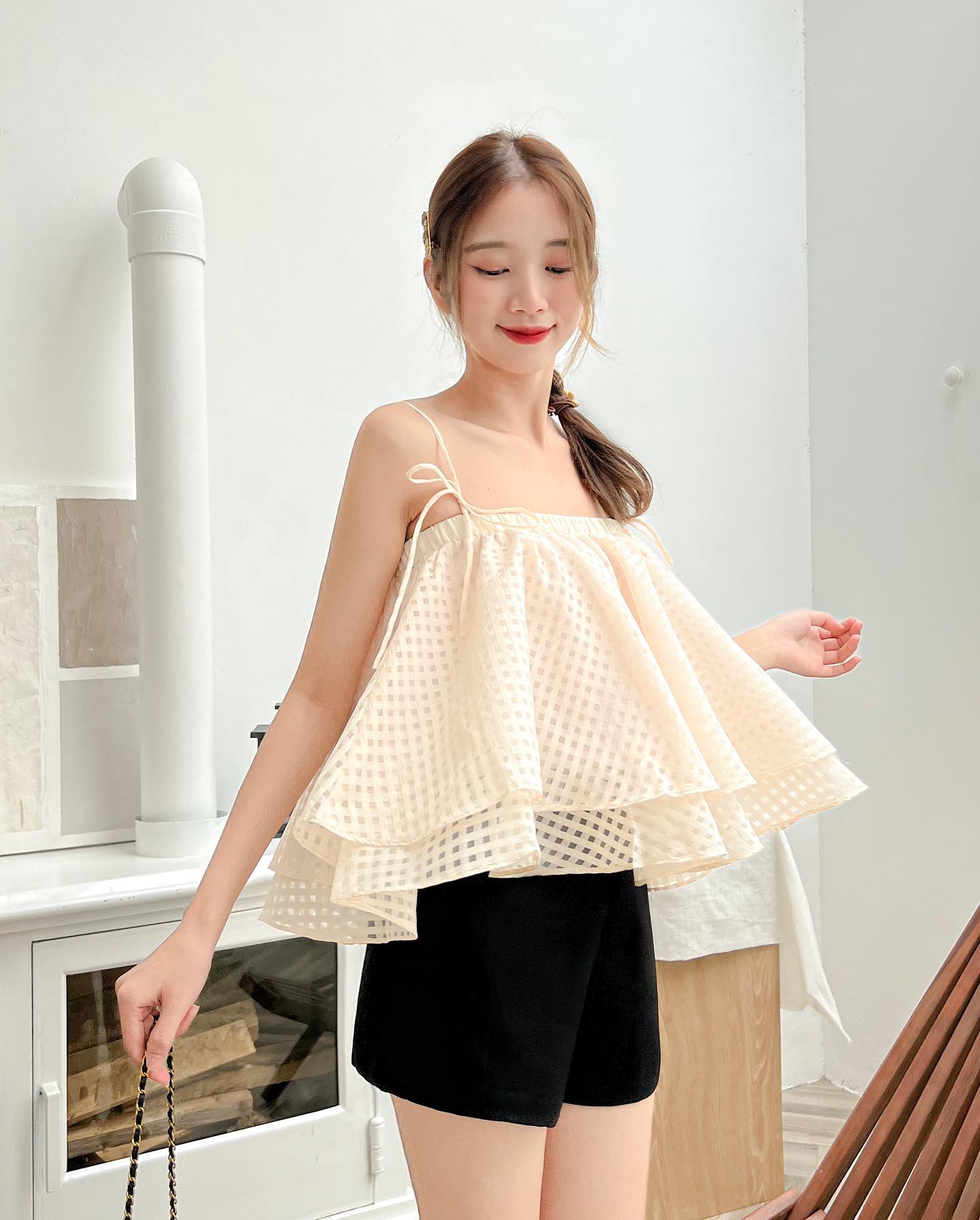 Áo NINA - Áo 2 dây form babydoll