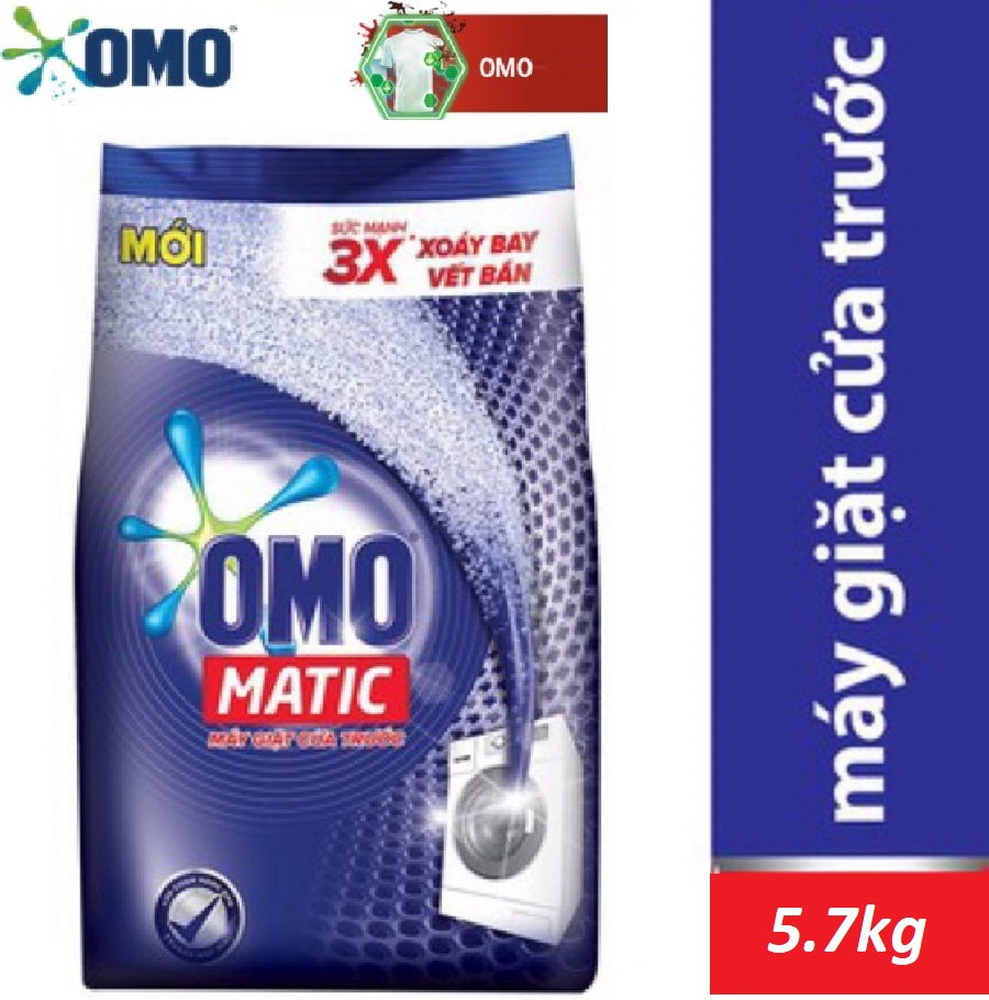 BỘT GIẶT OMO MATIC 5.7KG ?? máy giặt cửa trước