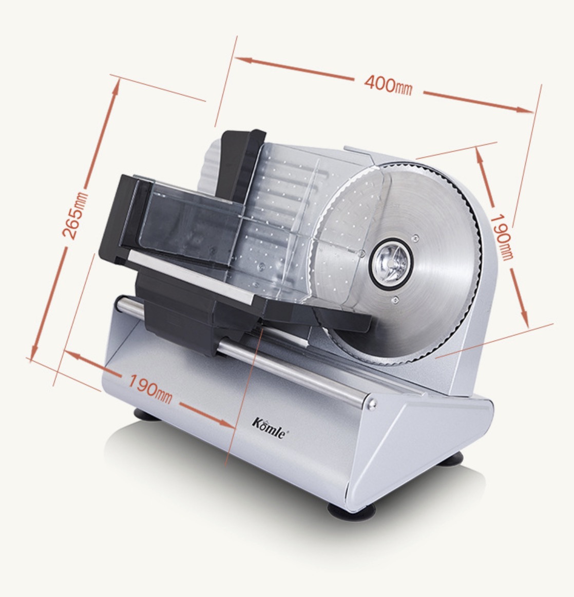 Smart1688 Máy cắt thịt MS6 Komle®️ nhỏ gọn, thái nhanh 200w