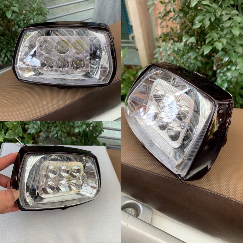 Đèn led 6 bóng cho xe dream cực sáng