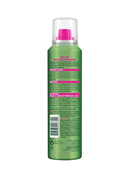 Mousse tạo kiểu tóc Garnier Fructis Style Root Amp Root Lifting Spray Mousse 142g (Mỹ)