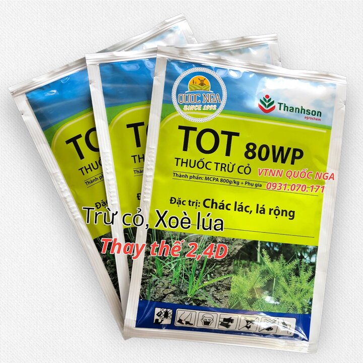 THUỐC TRỪ CỎ TOT 80WP - THAY THẾ 2,4D