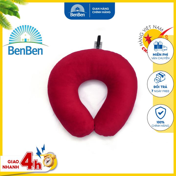 Gối chữ u tiện lợi đi du lịch, gối văn phòng Ben Ben - Gối kê cổ, goi ke co, goi chu u