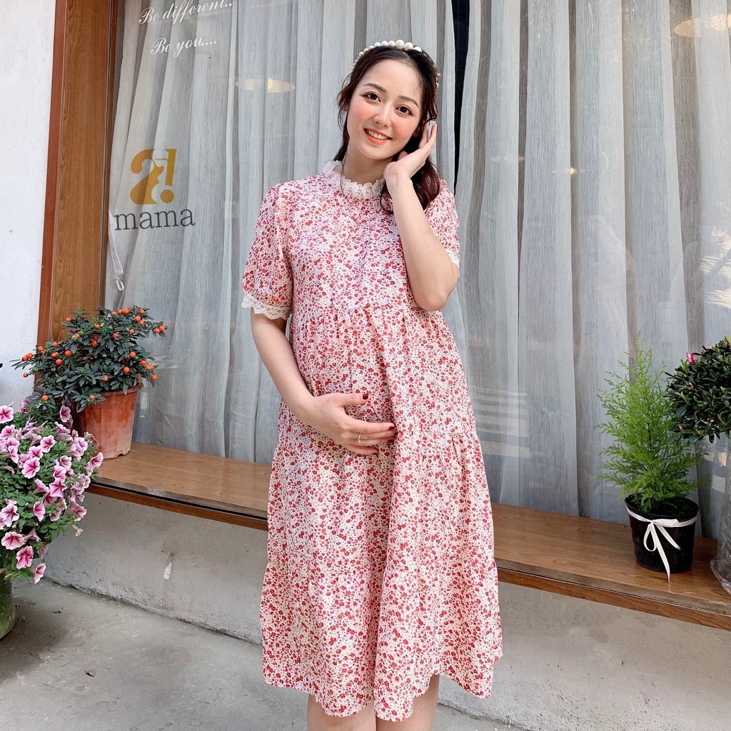 Váy suông tay cộc, đầm suông dáng dài mùa hè dành cho nữ-mẹ bầu mặc đi làm,đi chơi-đồ bầu đẹp