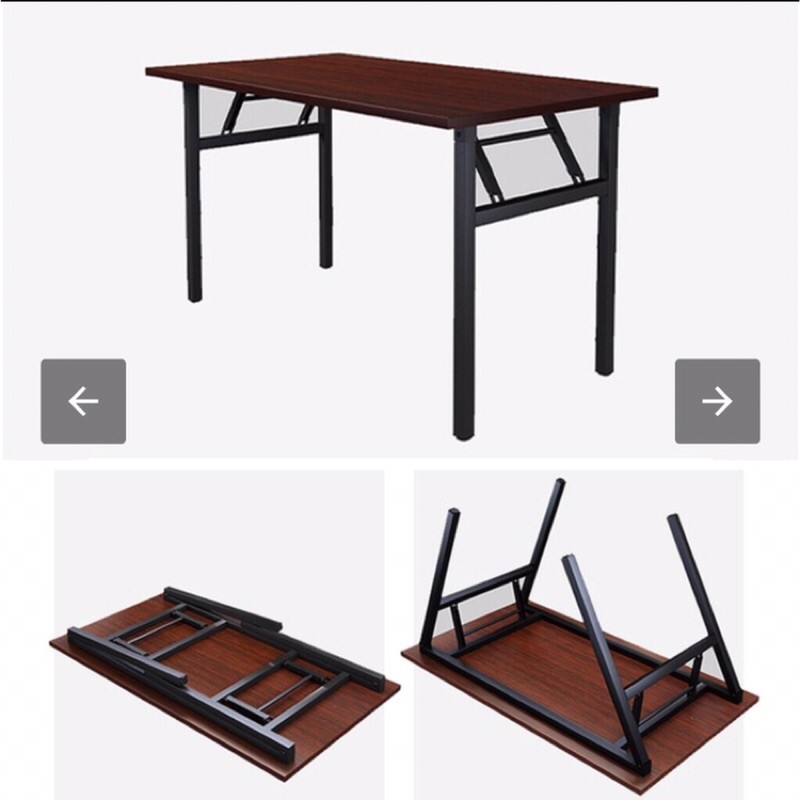 Bàn làm việc chân sắt gấp gọn 1m2x50x75