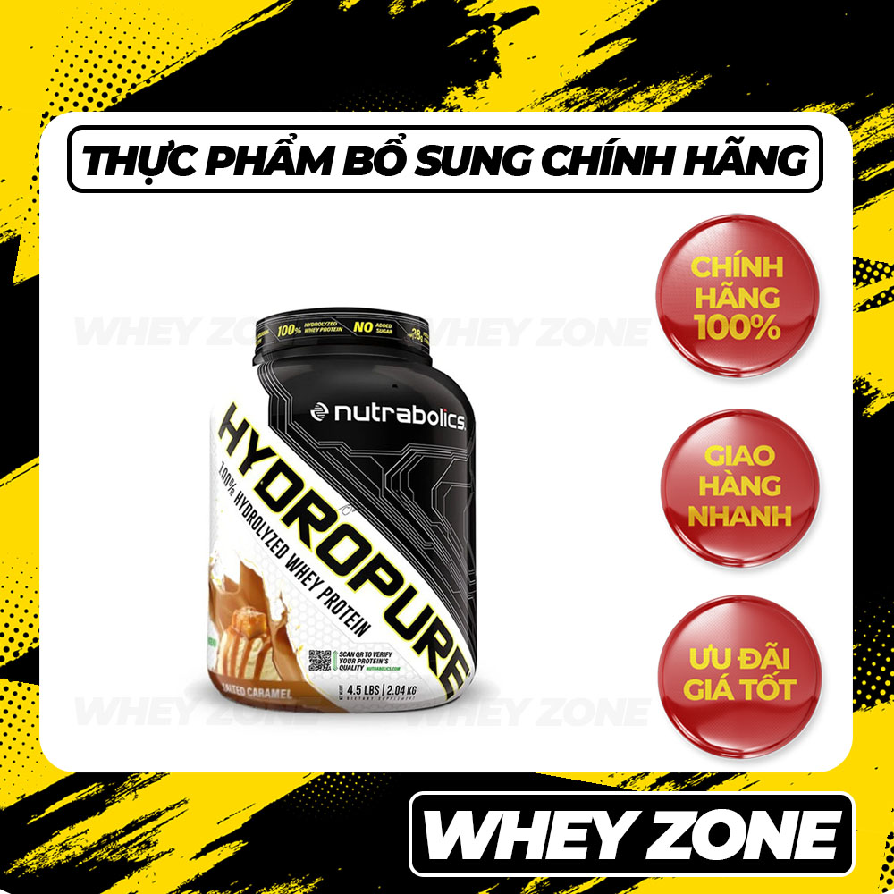 Hydropure Hydrolyzed Whey - Whey Protein 100% thủy phân : Nguồn dinh dưỡng hoàn hảo cho cơ bắp