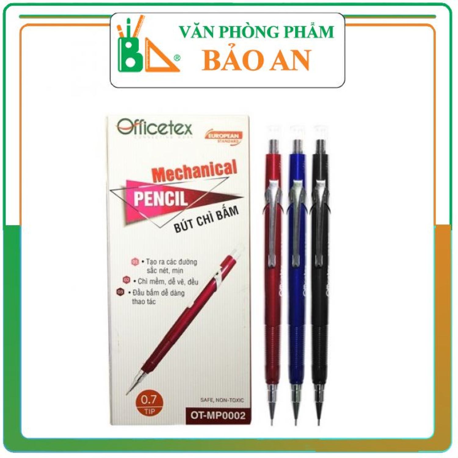 Bút chì kim officetex ot-mp0002 nét 0.7mm - văn phòng phẩm bảo an
