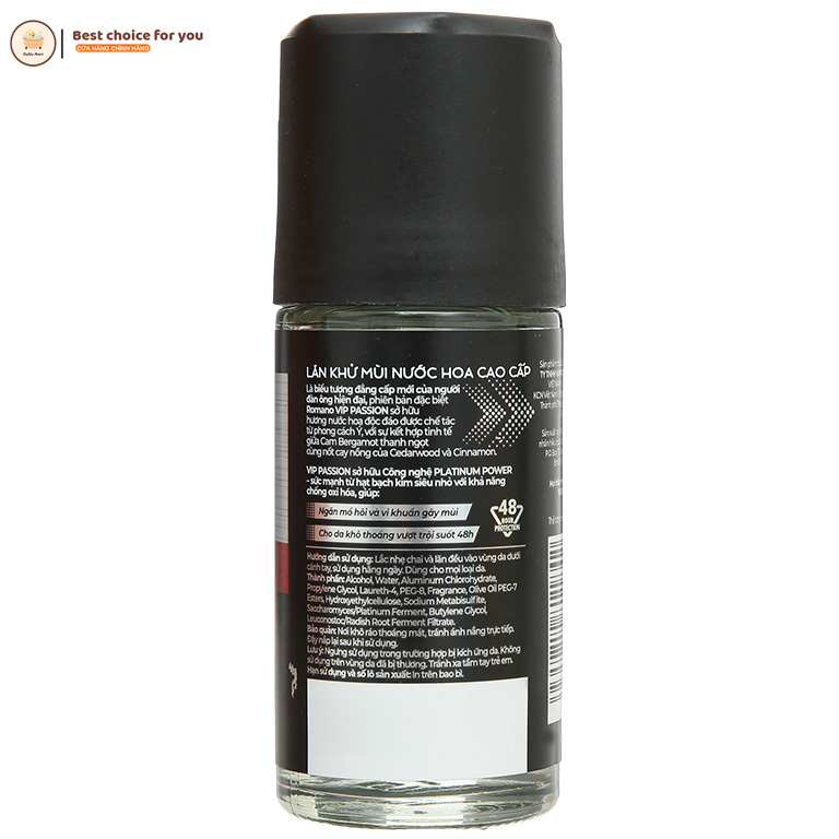 Lăn khử mùi nước hoa Romano VIP 50ml