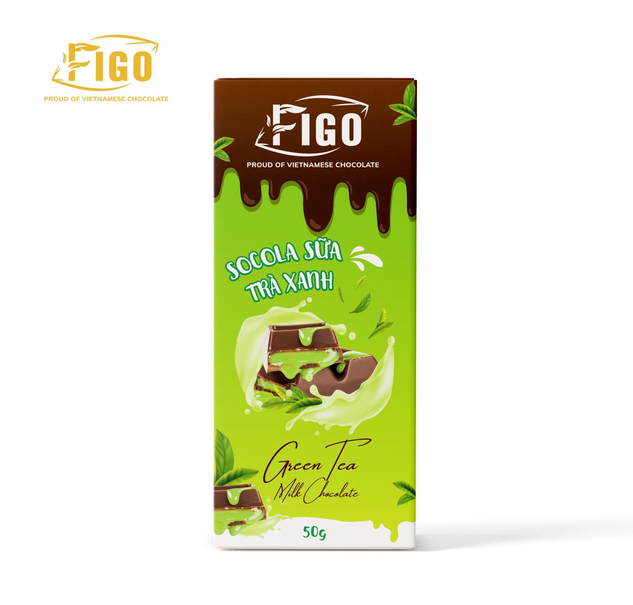 [SIÊU NGON] Kẹo socola sữa nhân mứt xoài 50g FIGO