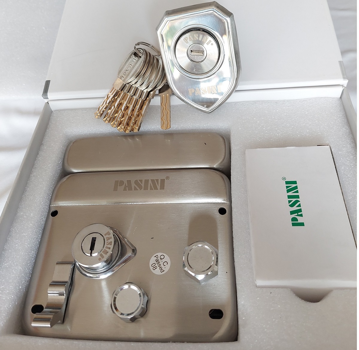 [Hỏa tốc HCM] KHOÁ CỔNG PASINI CAO CẤP V88 INOX 304
