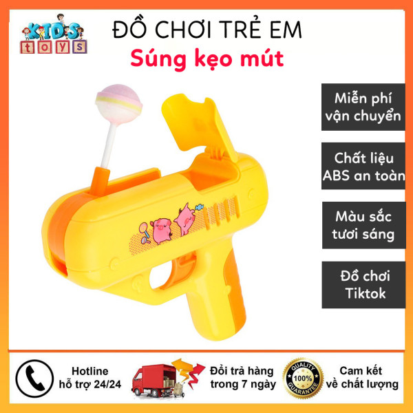 Đồ chơi máy bắn kẹo mút tik tok có nhạc dành cho trẻ em ngộ nghĩnh đáng yêu, Gia Dụng Việt