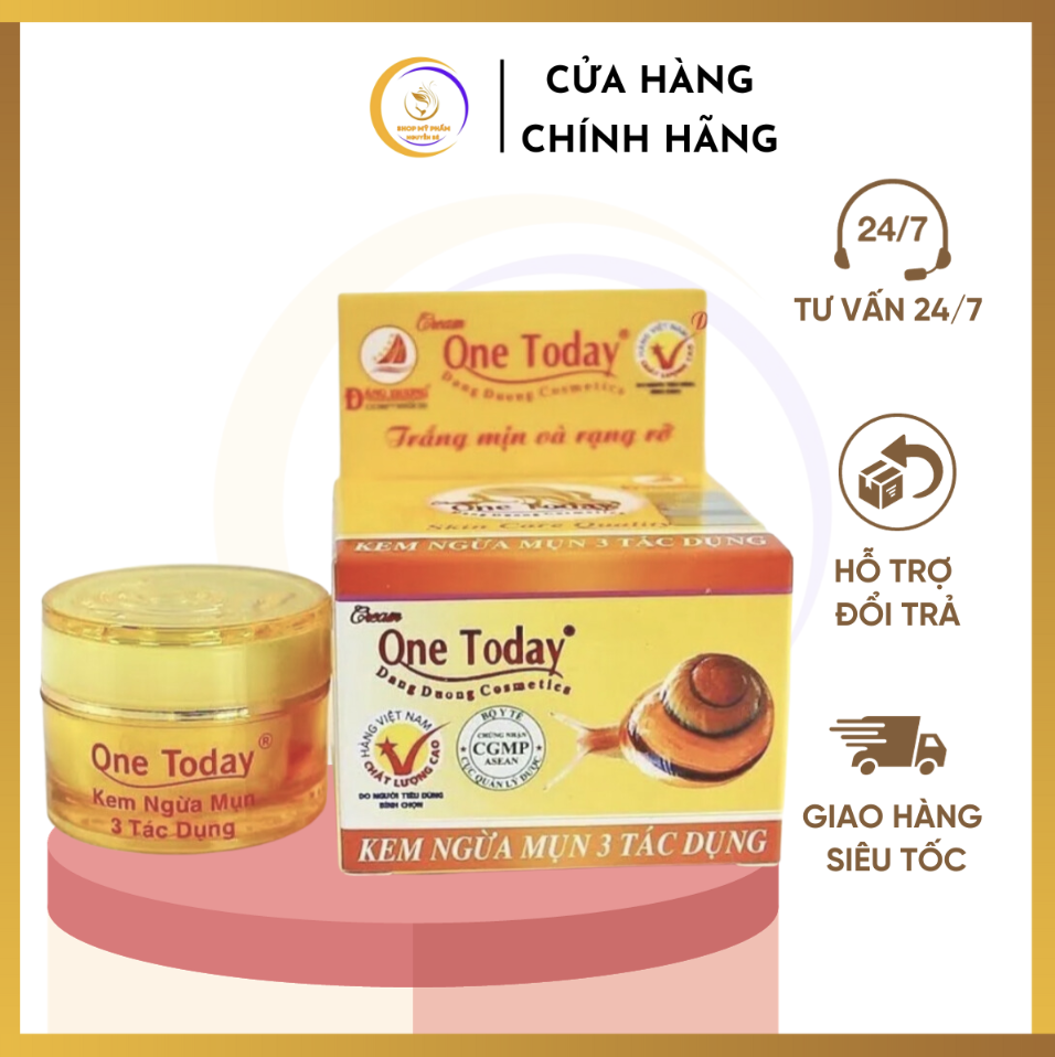 KEM NGỪA MỤN 3 TÁC DỤNG ONE TODAY 8gr ( mua 5 tặng 1)