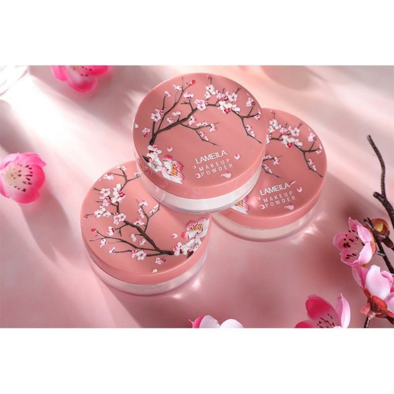 Phấn phủ bột kiềm dầu hoa đào Lameila