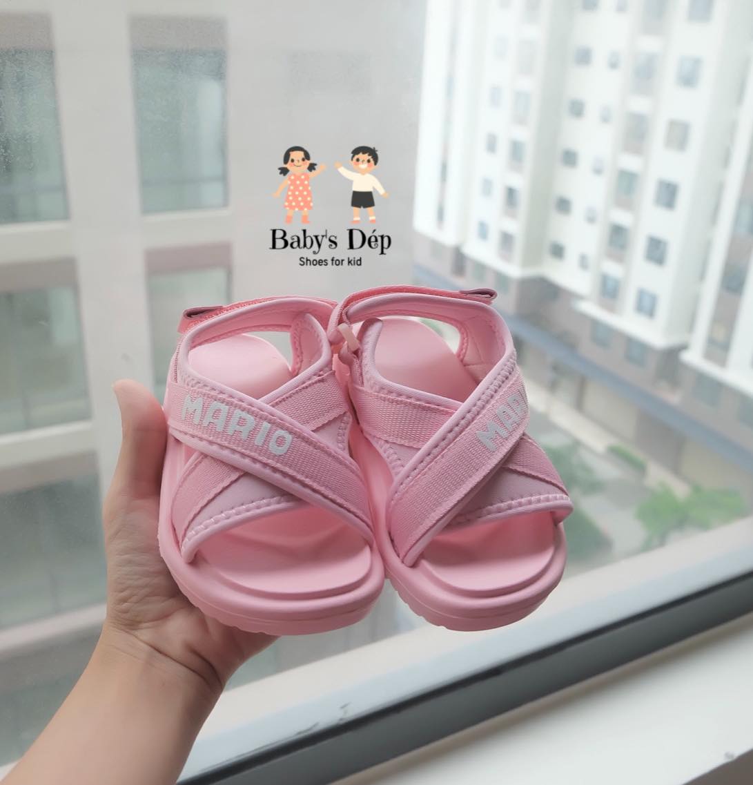 [Nhập RS0822 giảm 30k cho đơn 99k]Sandal Mario Style Hàn Quốc cho bé