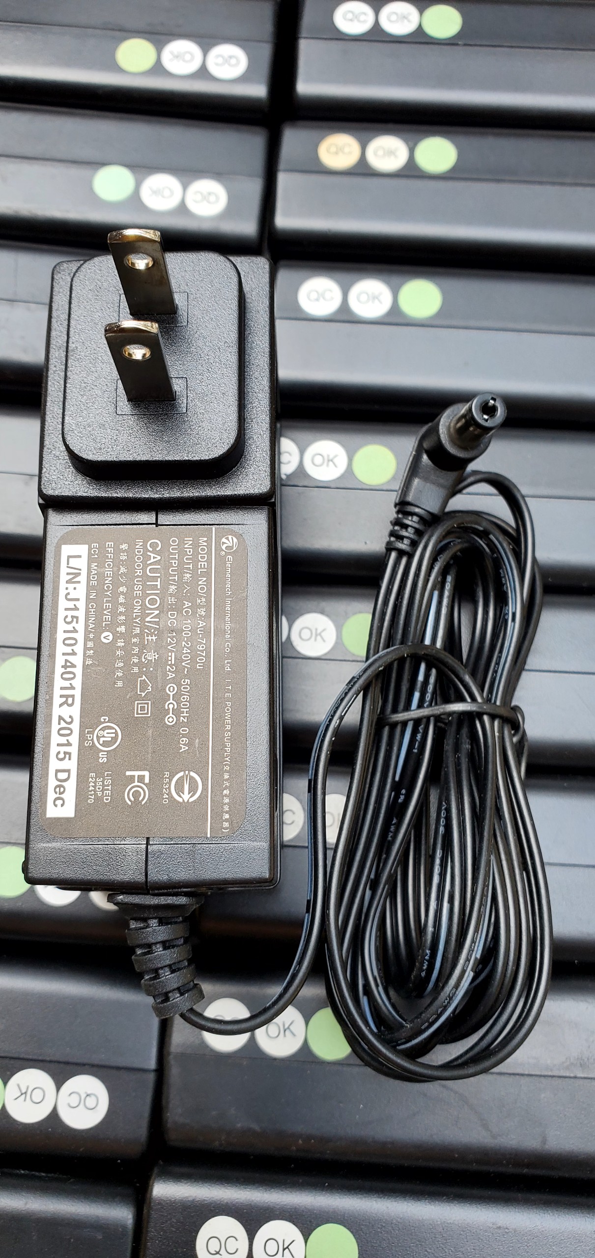 Adapter Elementech - 12V 2A Zin chính hãng (Jack 5.5 => 2.1mm) - 12v2a