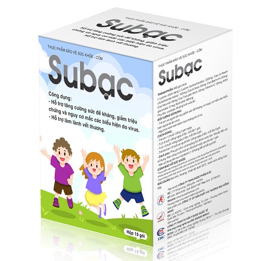 Cốm subạc - hỗ trợ tăng cường sức đề kháng cho trẻ