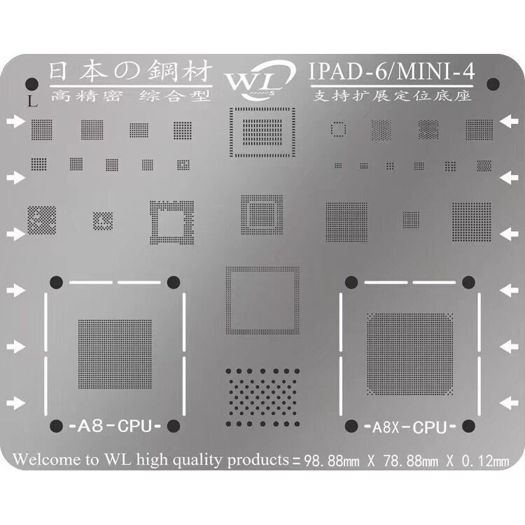 Vỉ đổ chân wl cho ipad 6-mini 4