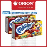 Combo 2 hộp bánh Cá Marine Boy Orion vị Gà BBQ 35g/hộp