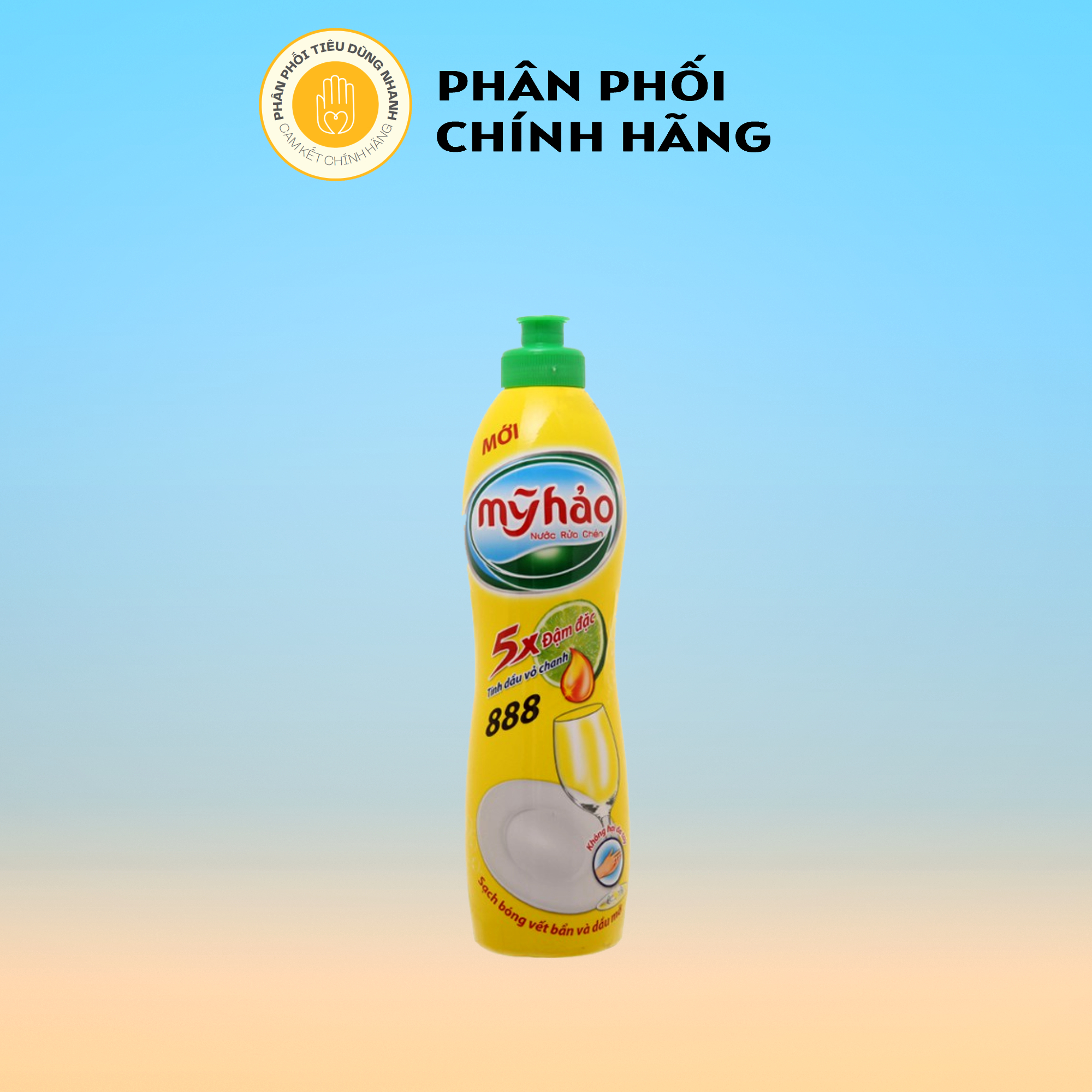 Nước rửa chén mỹ hảo 5x đậm đặc tinh dầu vỏ chanh 400g