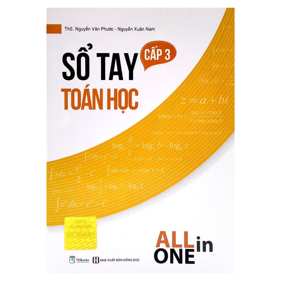 Cá chép - sổ tay toán học cấp 3 - all in one