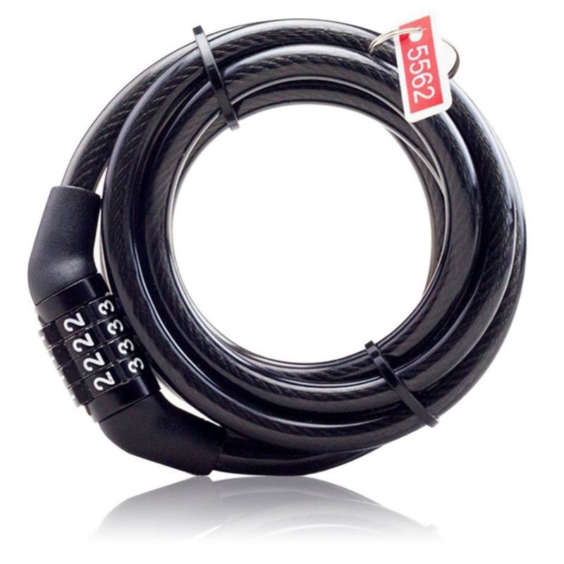 Khoá dây xe máy xe đạp 4 số