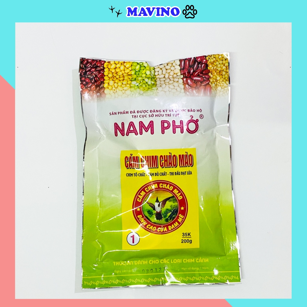 [Hoàn Tiền 10%] Cám chim chào mào số 1 Nam Phở cao cấp 200g - Cám chào mào số 1 Nam Phở giá rẻ
