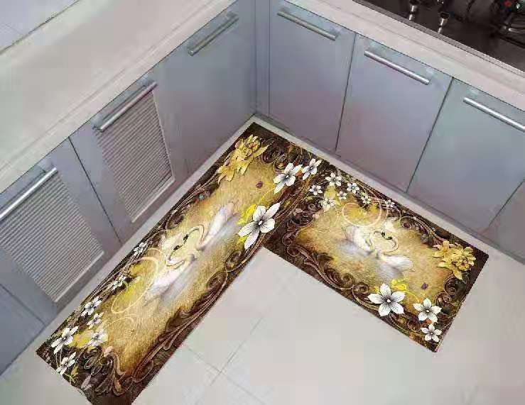 Bộ 2 Thảm Trải Sàn Nhà Bếp 3D Tiện Dụng
