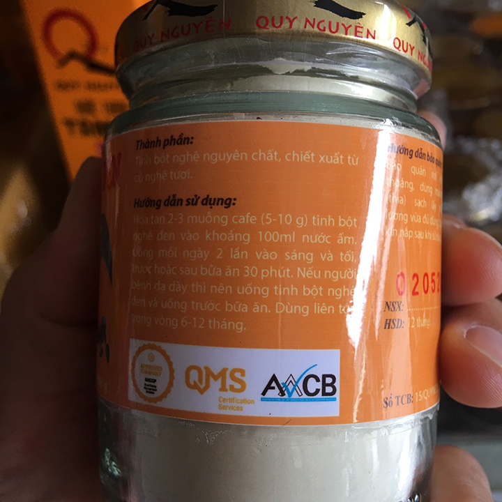 Tinh Bột Nghệ Đen Quy Nguyên 100 gram