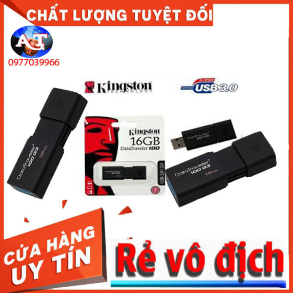 Bảng giá USB Kingston DT100G3 16GB USB 3.0 Phong Vũ