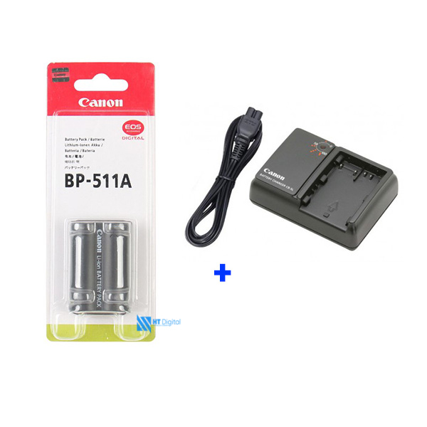 Bộ pin sạc canon bp511a bc-5l ds8101cho máy ảnh canon 300d 5d 20d 30d 40d 50d bp-511a