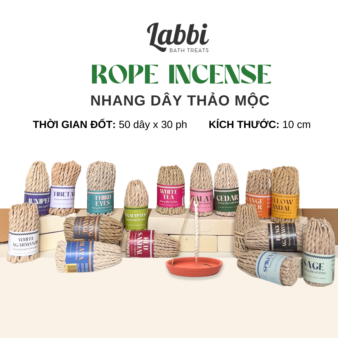 Nhang dây tuyết tùng CEDAR [Labbi] Rope Incense