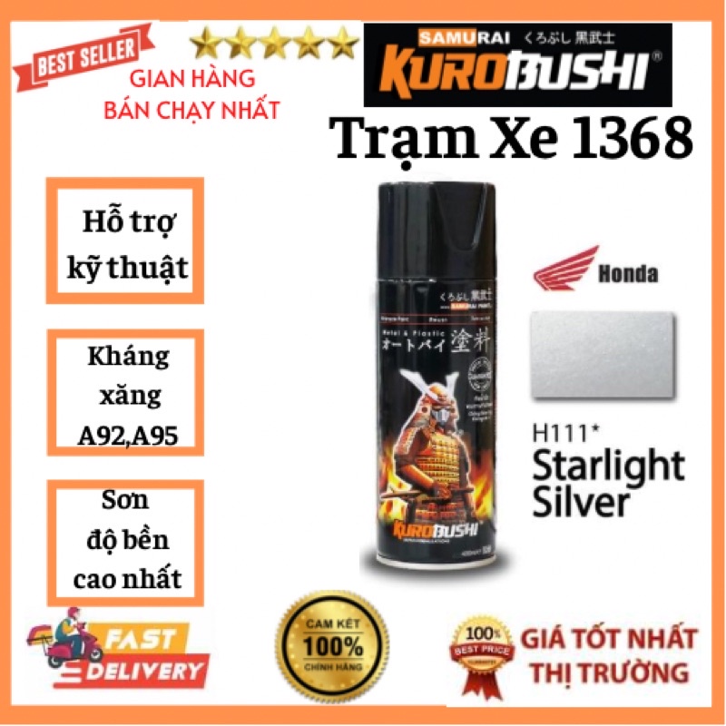 Sơn samurai màu bạc sáng honda h111
