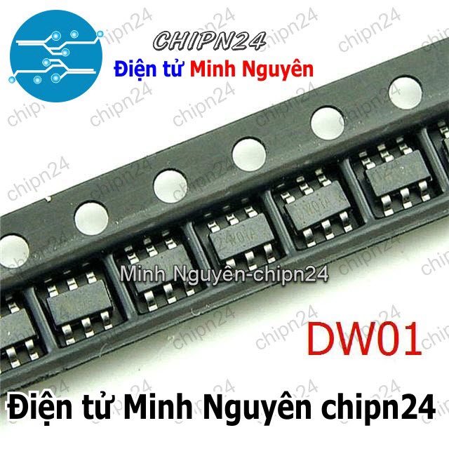 [5 con] (G4.2) IC Dán DW01 SOT-23-6 (SMD) (DW01D DW01A DW01AK) - HH002200