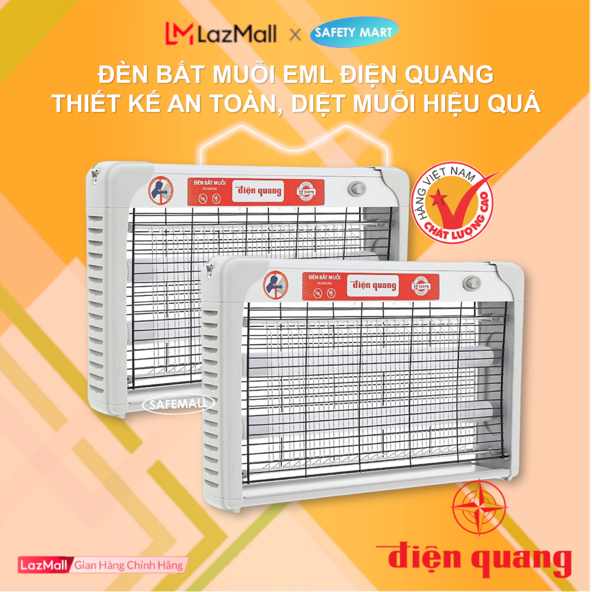 Lamp catching mosquito electrooptical đq EML06L safety Design with children, mosquito Killer no harmful health warranty 12 months-genuine goods safety Mart official