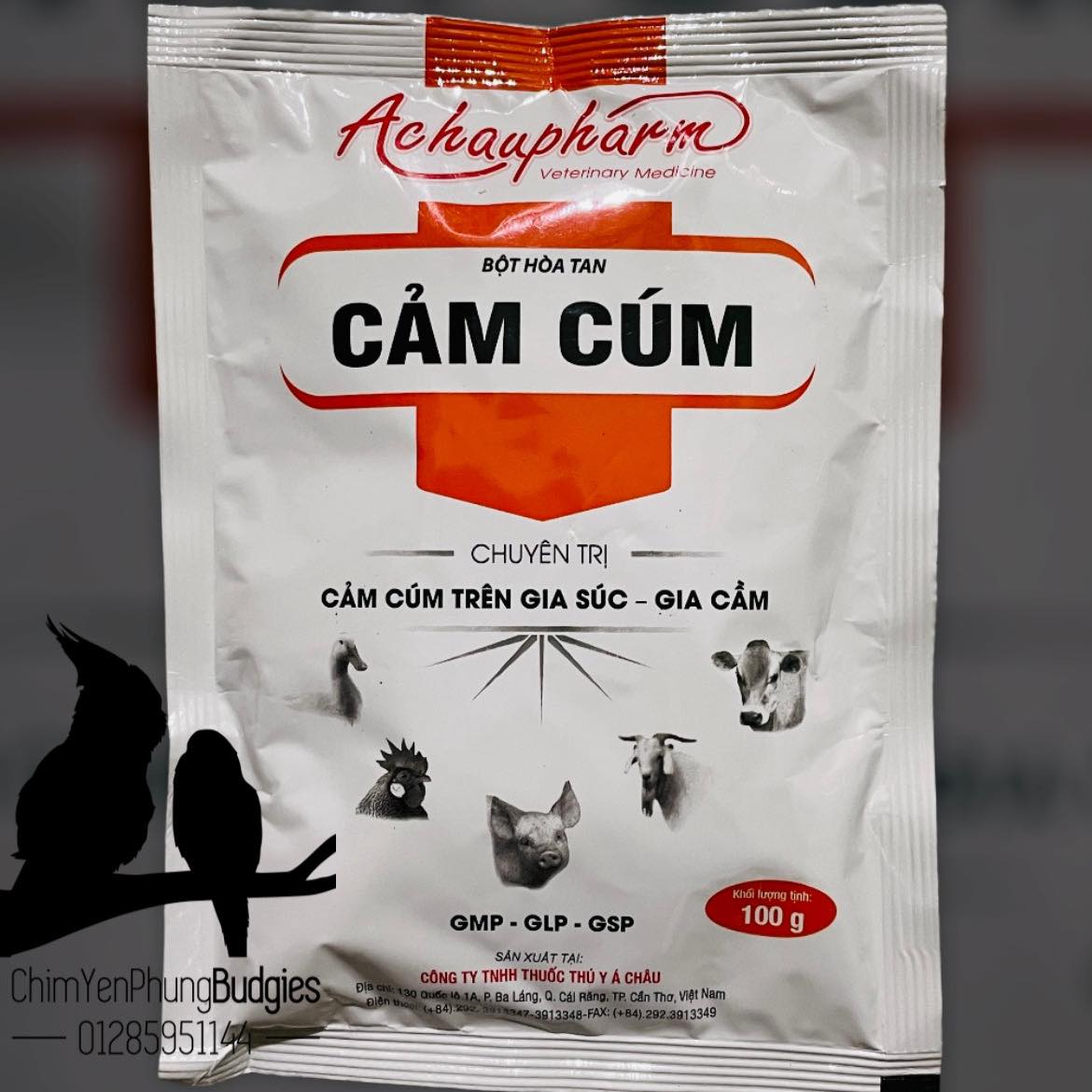 Cảm cúm 100g cho gia súc, vật nuôi.