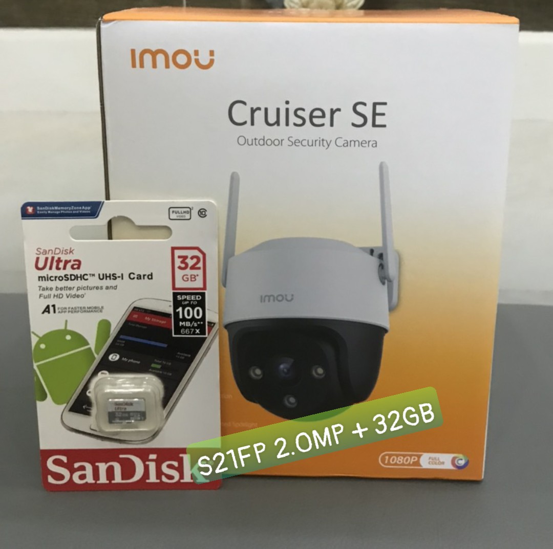 Camera Wifi IMOU S41FP 4.0MP Hoặc S21FP 2.0MP ngoài trời chống nước, xoay 360độ, Có Míc , Chính hãng Imou Việt Nam