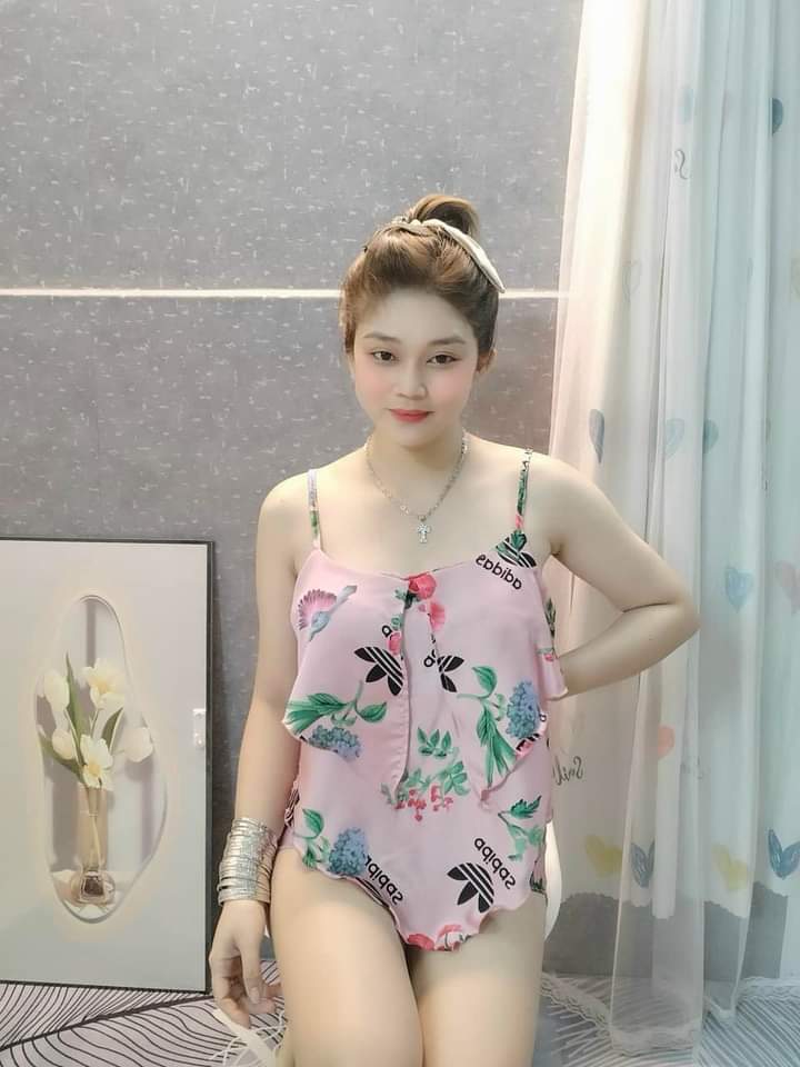 Set đồ nữ 2 dây phối tầng lụa satin Freesize 40-58kg