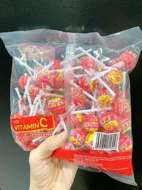 Kẹo Mút Chupa Chups Vị Dâu 10 Cây