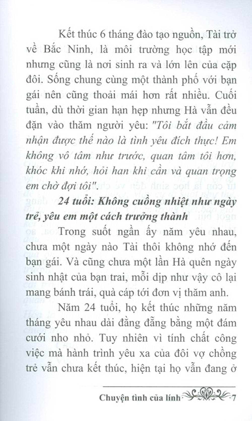 Chuyện Tình Của Lính