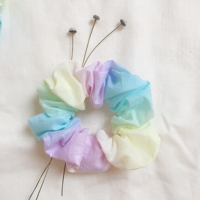 Dây cột scrunchies mùa hè, dây cột tóc, dây buộc tóc