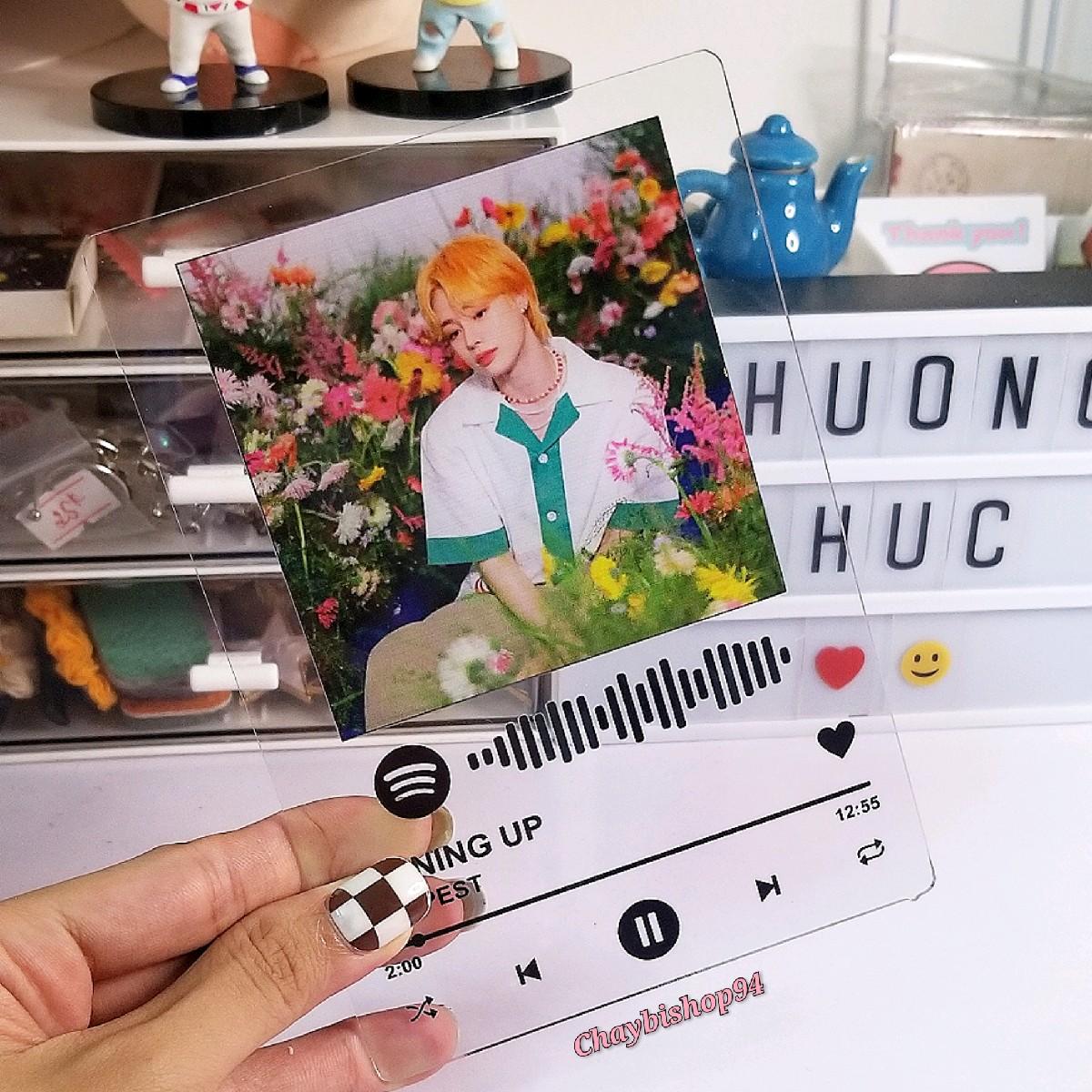 Khung mica Spotify Tempest Hanbin (khung ảnh trang trí)