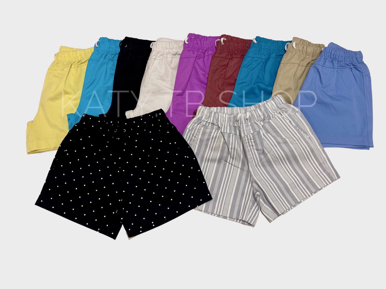 Quần Short Nữ Kaki Thun Hoa Văn Thời Trang
